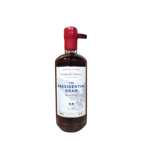 The Presidential Dram 8 Year Single Barrel #162 Whiskey 113.96 PF 700mL