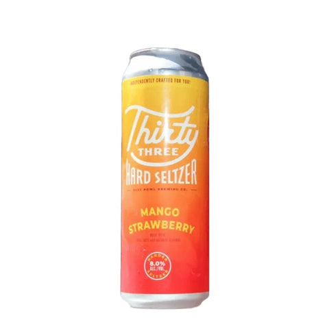 Thirty Three Hard Seltzer Mango Strawberry 19.2 fl oz