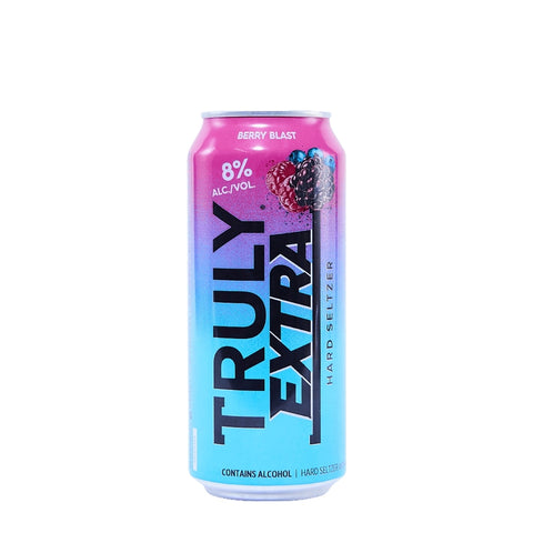 Truly Extra Black Raspberry Hard Seltzer 16 fl oz Can