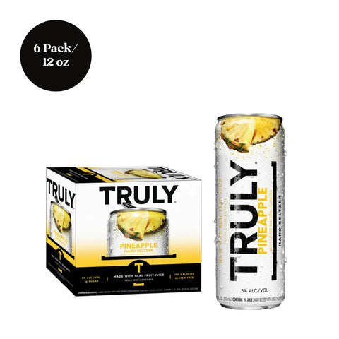 Truly Pineapple Hard Seltzer 6pk Cans 12 fl oz
