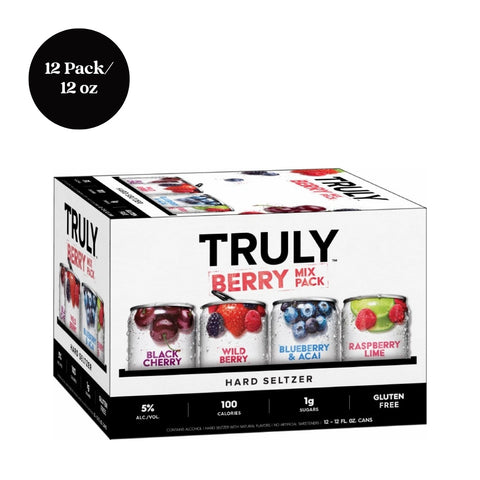 Truly Spiked & Sparkling Berry Mix Hard Seltzer 12pk 12 fl oz Can