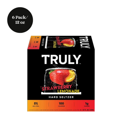 Truly Strawberry Lemonade Hard Seltzer 12 fl oz 6pk cans