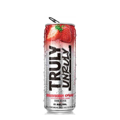 Truly Unruly Strawberry Smash Hard Seltzer 16 fl oz