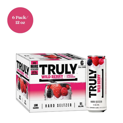 Truly Wild Berry Hard Seltzer 6pk cans 12 fl oz