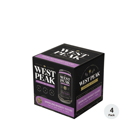 West Peak Sparkling Whiskey Smash RTD Cocktail 4pk 12 fl oz Cans