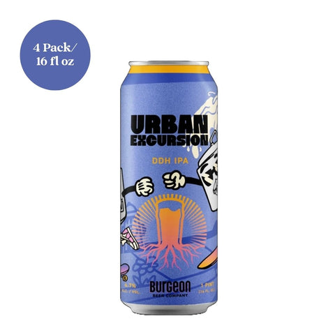 Urban Excursion DDH IPA Burgeon Beer 4pk 16 fl oz