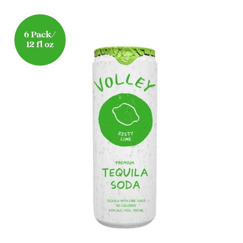 Volley Tequila Seltzer Lime 6pk 12 fl oz Cans