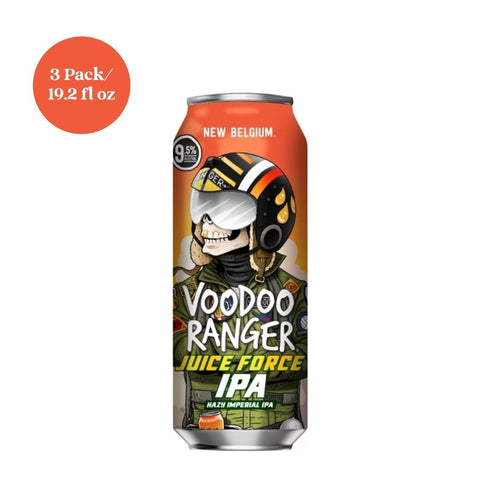 New Belgium VooDoo Ranger Juice Force IPA Beer 3pk 19.2 fl oz Cans