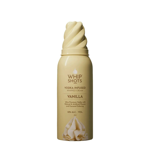 Whipshots Vodka Vanilla Whipped Cream 375mL Can