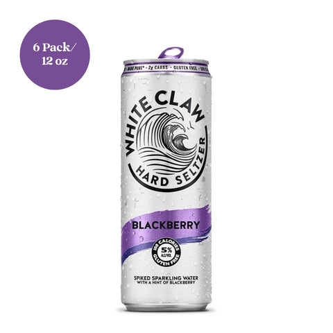 White Claw Hard Seltzer Blackberry 6pk 12 fl oz