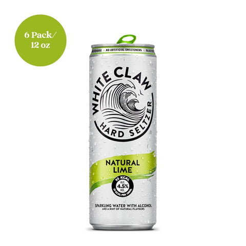 White Claw Hard Seltzer Natural Lime 6pk 12 fl oz