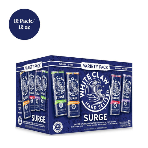 White Claw Hard Seltzer Surge 12pk 12 fl oz cans