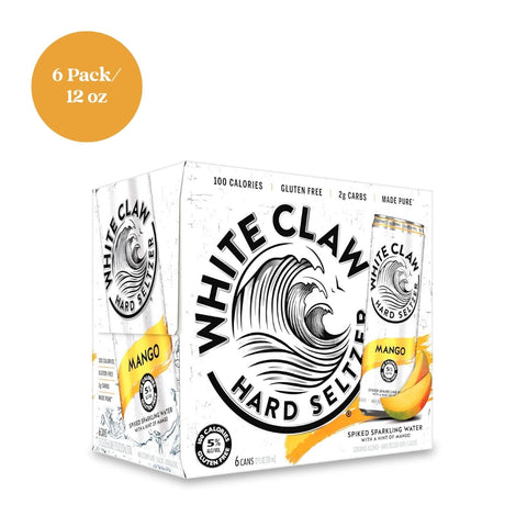 White Claw Mango Hard Seltzer 6pk 12 fl oz Cans