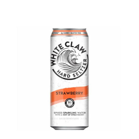 White Claw Strawberry Hard Seltzer 19.2 fl oz Can