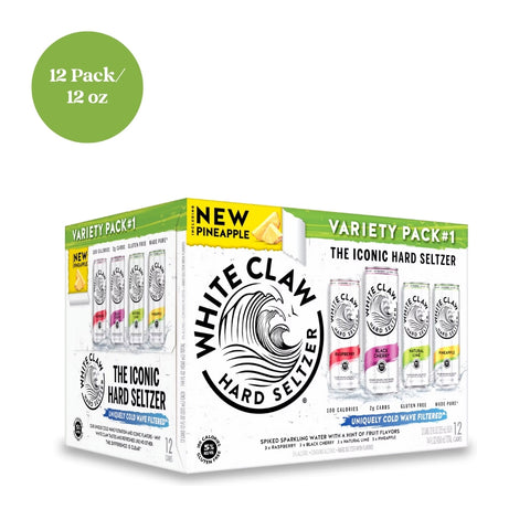 White Claw Variety Pack No.1 Hard Seltzer 12 fl oz 12pk