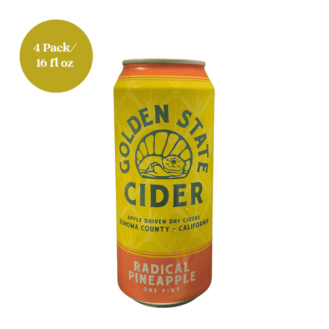 Golden State Cider Radical Pineapple 16 fl oz 4pk Cans