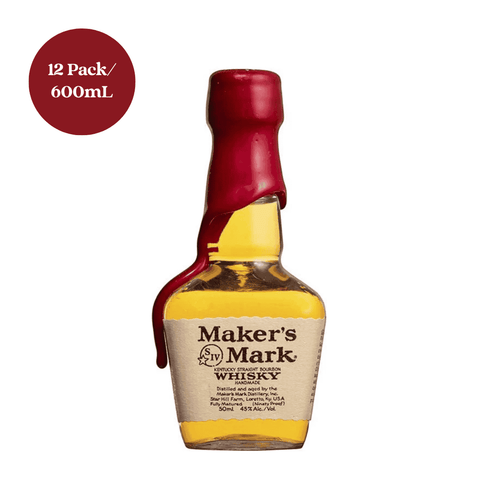 Maker's Mark Kentucky Straight Bourbon Whiskey 12 pk 50 ml Shots