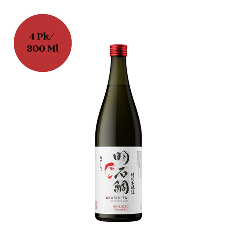 Akashi Tai Honjozo Tokubetsu Sake 4pk 300mL