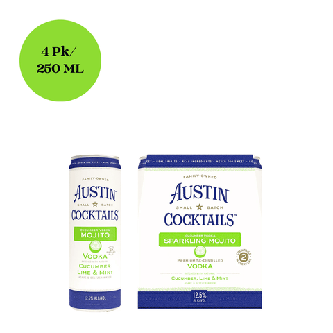 Austin Cocktails Cucumber Vodka Sparkling Mojito 4pk 250mL Cans