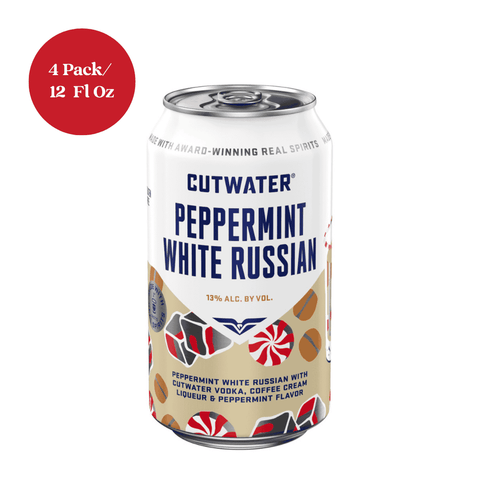 Cutwater Peppermint White Russian RTD Cocktail 4pk 12 fl oz Cans