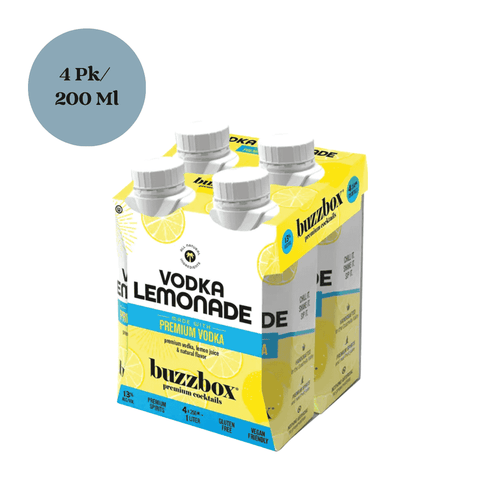Buzzbox Vodka Lemonade 4pk 200mL