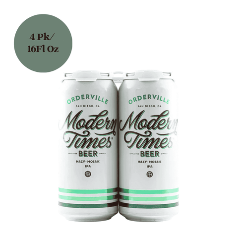 Modern Times Orderville Hazy IPA 4pk 1 pint Cans