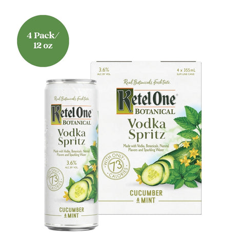 Ketel One Botanical Vodka Spritz Cucumber & Mint 12 fl oz 4pk cans