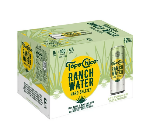 Topo Chico Ranch Water Hard Seltzer 12pk 12oz Cans